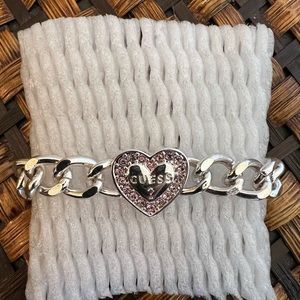 Woman’s silver Guess bracelet